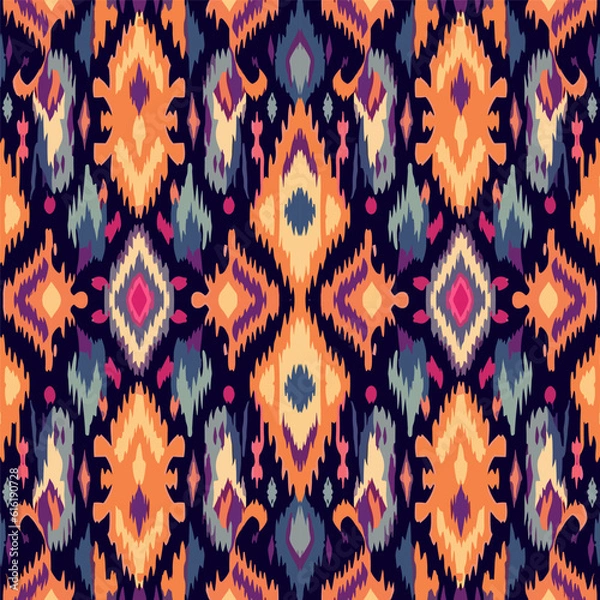 Obraz allover floral design patter  ethnic pattern geomatrical pattern 