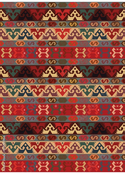 Obraz allover floral design patter  ethnic pattern geomatrical pattern 