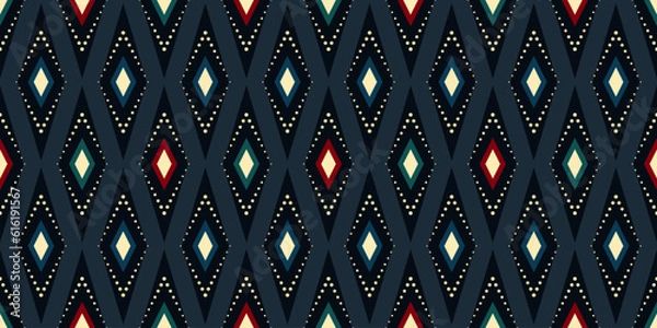 Obraz allover floral design patter  ethnic pattern geomatrical pattern 