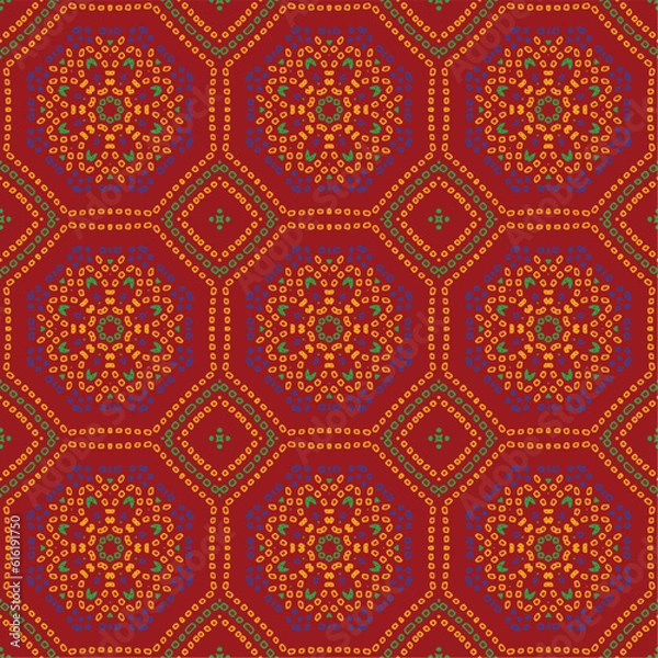 Obraz allover floral design patter  ethnic pattern geomatrical pattern 