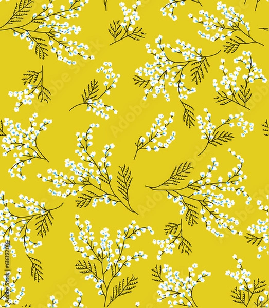 Obraz allover floral design patter  ethnic pattern geomatrical pattern 