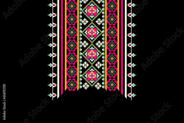 Obraz allover floral design patter  ethnic pattern geomatrical pattern 