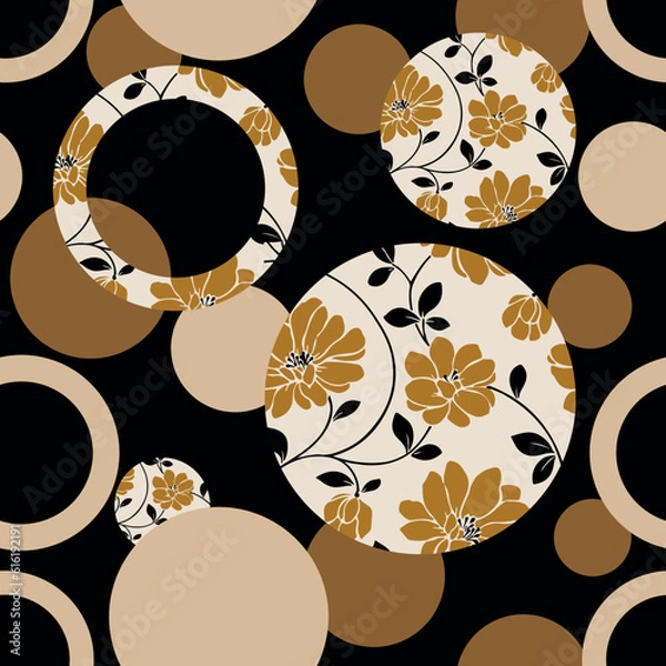Obraz allover floral design patter  ethnic pattern geomatrical pattern 