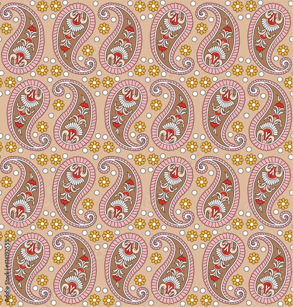 Obraz allover floral design patter  ethnic pattern geomatrical pattern 