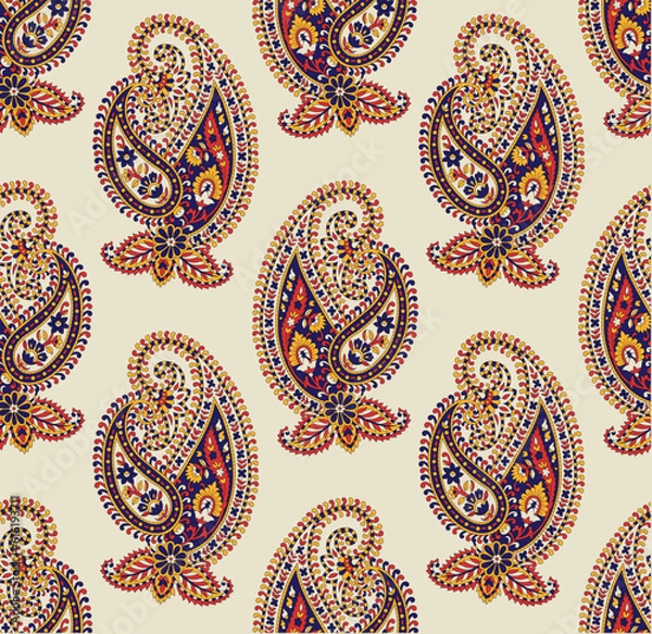 Obraz seamless pattern allover pattern paisley patter floral pattern ethnic pattern 