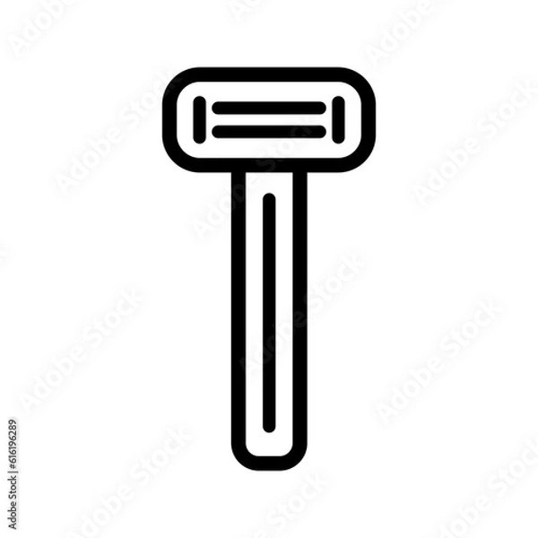 Obraz Shaving razor isolated outline icon