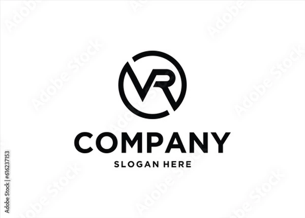 Fototapeta VR logo design template