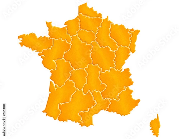 Obraz Piasek na mapie Francji