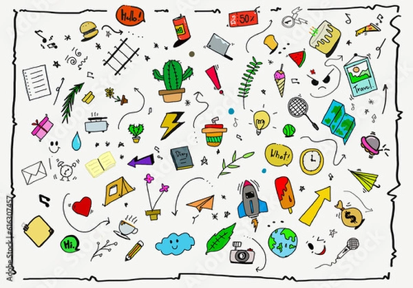 Obraz music notes background