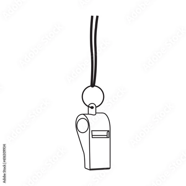 Obraz whistle vector icon