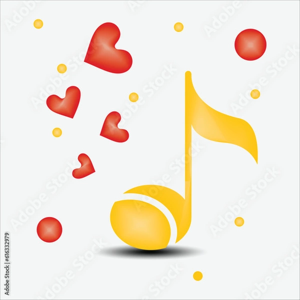 Fototapeta Love 3D icons vector design