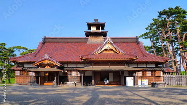 Obraz 5月の五稜郭内の箱館奉行所2