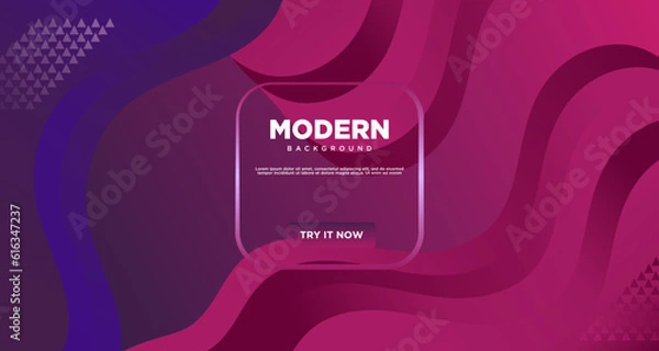 Fototapeta Liquid color background design. Liquid gradient shape composition. Futuristic design poster