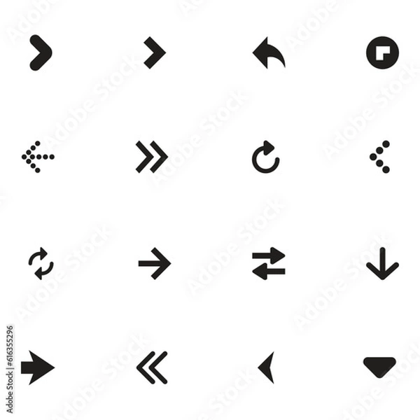 Fototapeta Mini Arrows Vector Icon