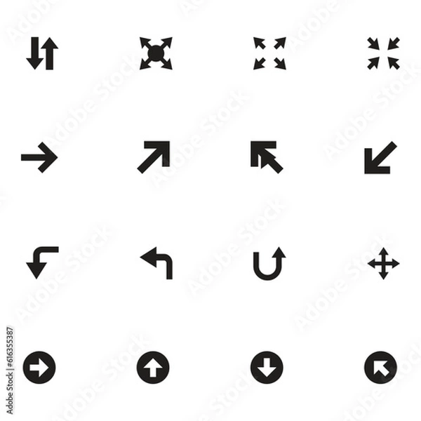 Fototapeta Mini Arrows Vector Icon