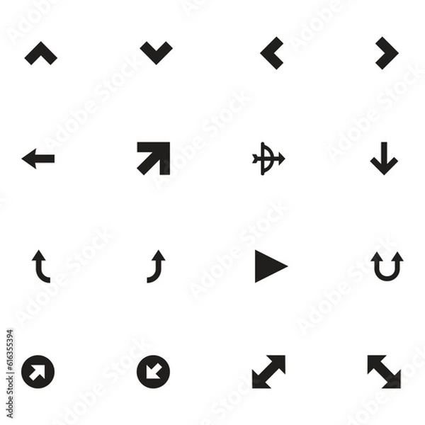 Fototapeta Mini Arrows Vector Icon