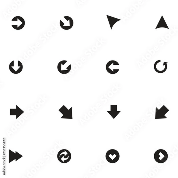 Fototapeta Mini Arrows Vector Icon