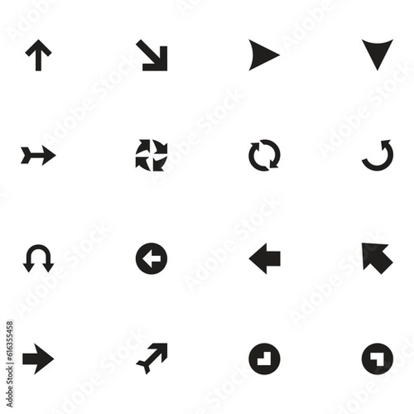 Fototapeta Mini Arrows Vector Icon