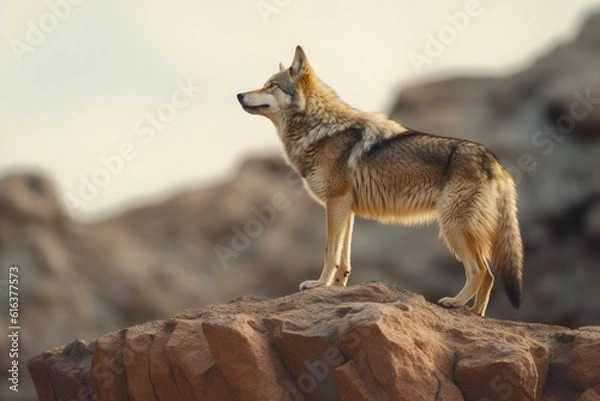 Obraz Lone Wolf Solitary Canid