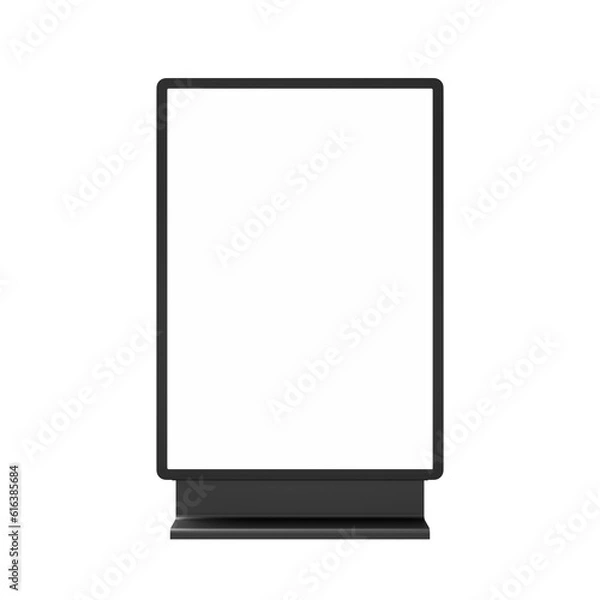 Fototapeta Blank wall mounted street shop advertisement signs isolated on white background. rectangle  mockup of street store template signboard , Metal cafe restaurant bar plastic badge black white.