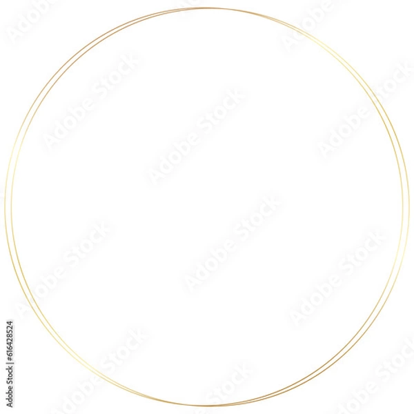 Obraz Gold Round Circle Frame