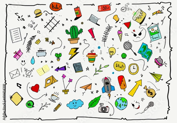 Obraz music notes background