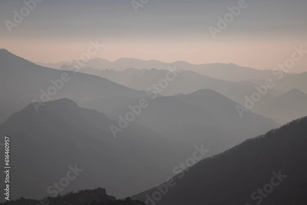 Obraz Cingles de Vallcebre cliffs landscape in Catalonia