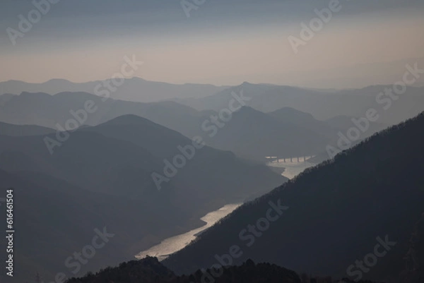 Obraz Cingles de Vallcebre cliffs landscape in Catalonia