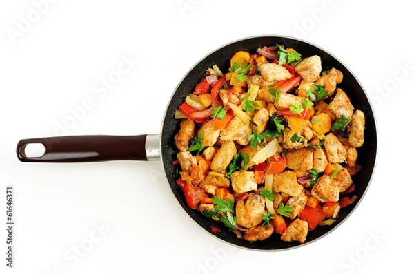 Fototapeta Chicken with vegetable