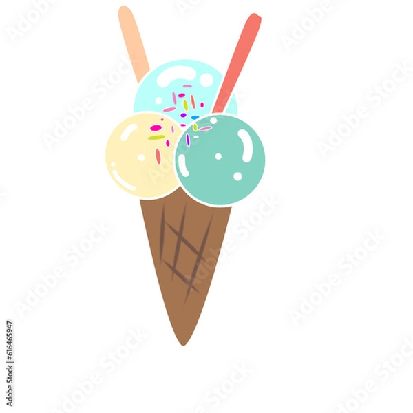Obraz ice cream cone