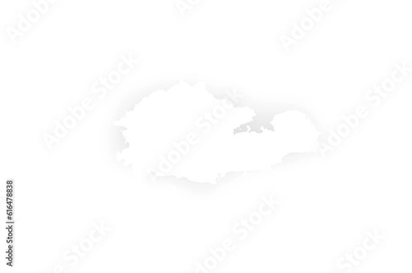 Obraz White cloud isolated on black background, mud set on black