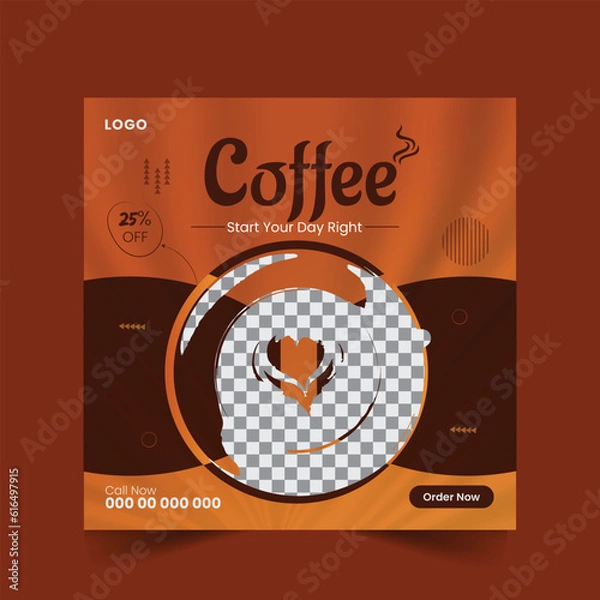 Obraz Coffee Social Media Post