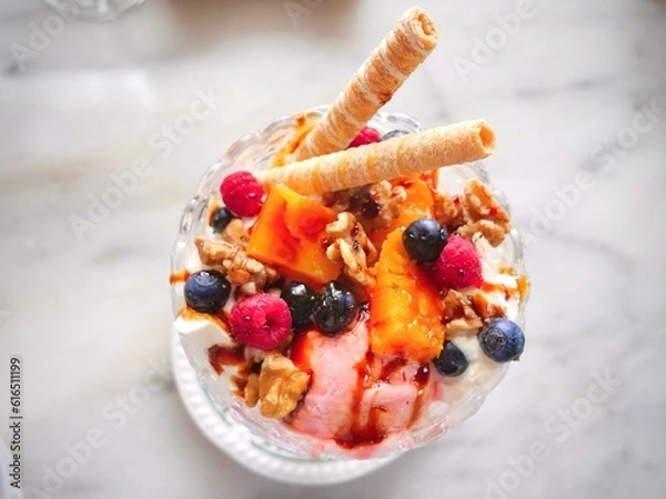 Obraz muesli with berries