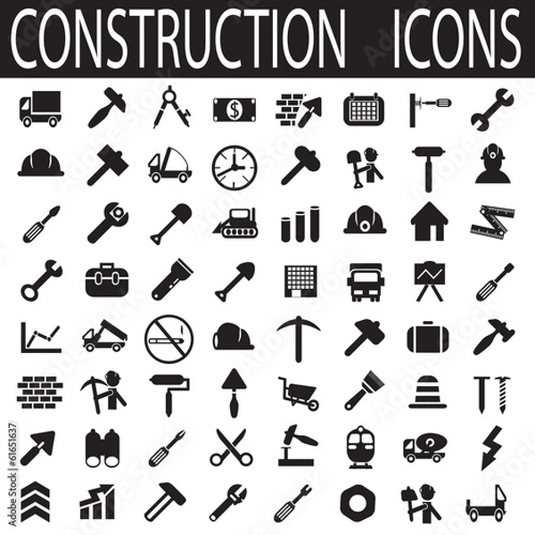 Obraz construction icons