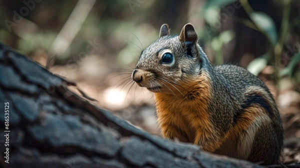 Obraz squirrel eating nut