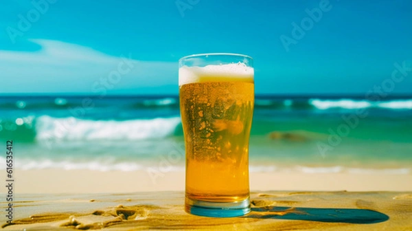 Obraz beer on the beach
