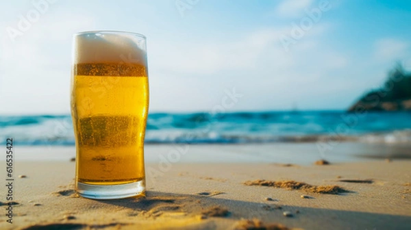 Obraz beer on the beach