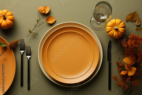 Obraz thanksgiving place setting