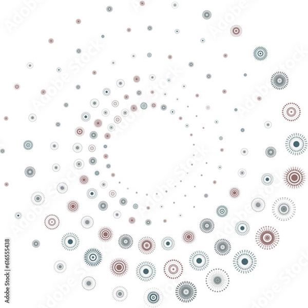Obraz Abstract colorful dot circle pattern background