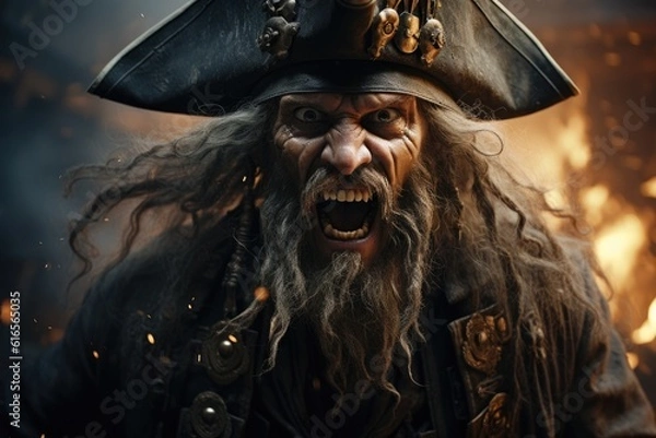 Obraz a man in a pirate garment