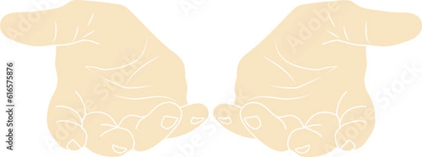 Obraz open arms hand gesture