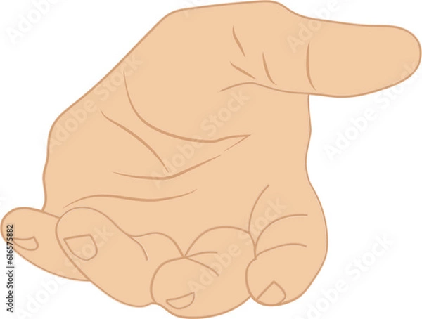 Obraz open arms hand gesture