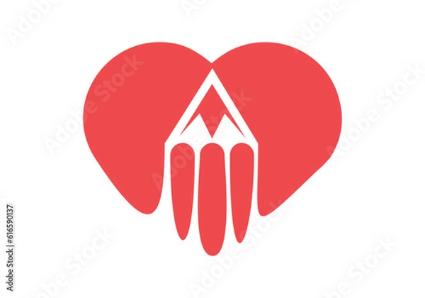 Obraz illustration of a red heart