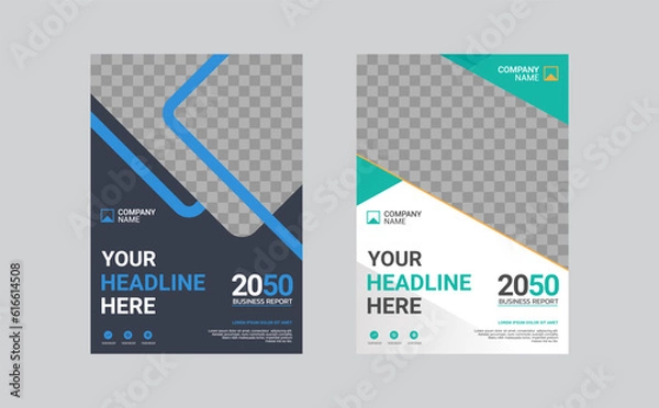 Fototapeta Creative corporate book cover design