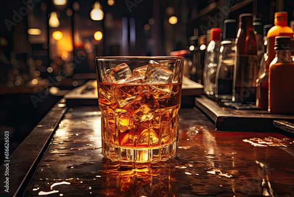 Obraz Lonely glass, Generative AI