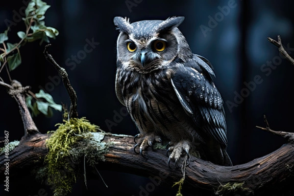Obraz Owls are night hunters, Generative AI