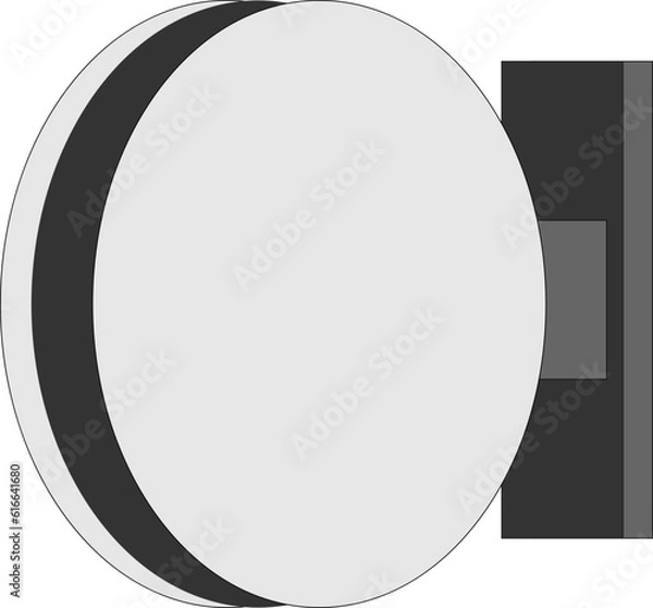 Fototapeta 돌출 간판 목업 벡터 디자인 