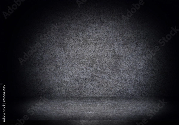 Obraz Dark stone texture wall product display background template