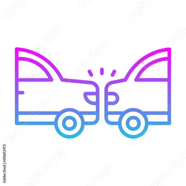 Obraz Collision Icon