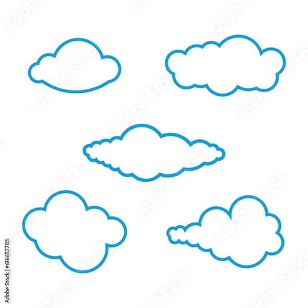 Fototapeta Cloud illustration vector